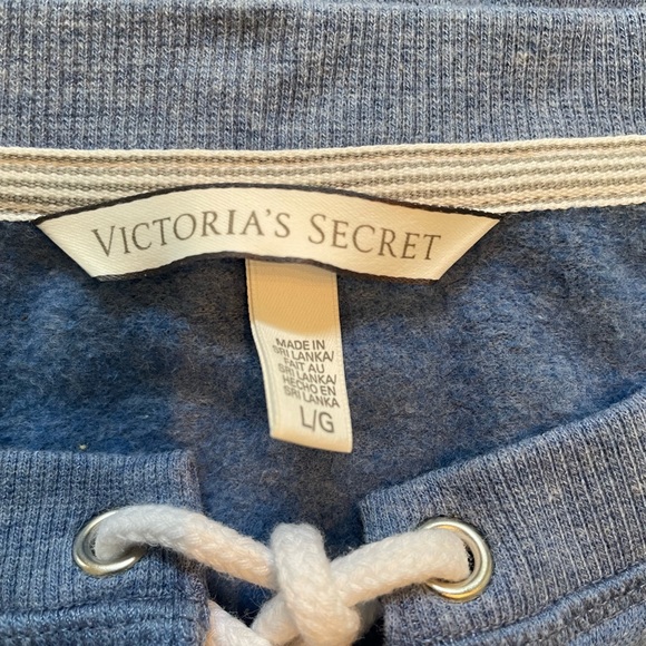 Victoria’s Secret long sleeve sweatshirt size Large in Heather dusty blue - Picture 8 of 9